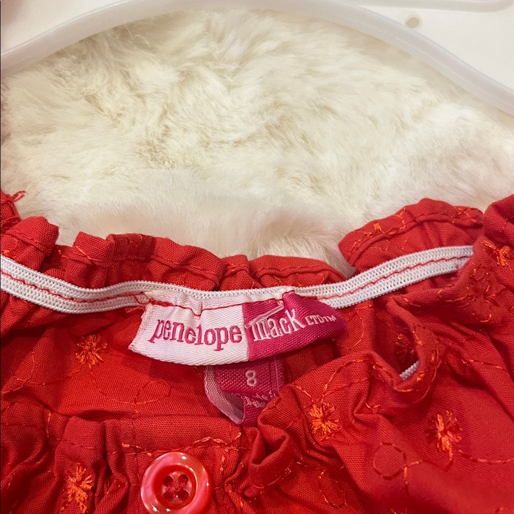 Penelope Mack Red Ruffle Top - Picture 2 of 5